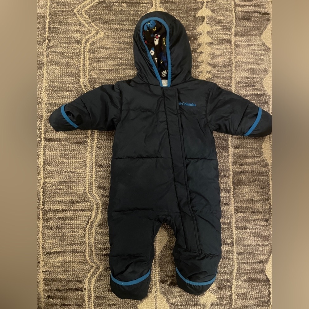Columbia Baby Navy Blue Down Snowsuit